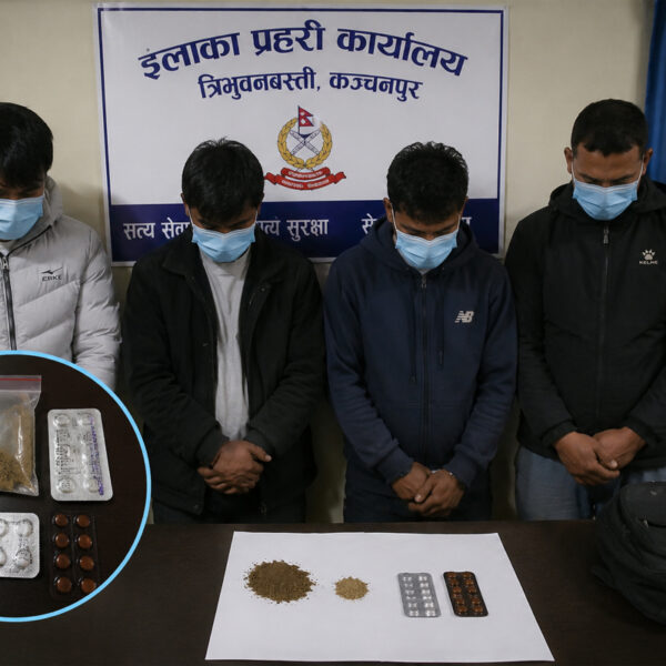 कञ्चनपुरमा लागूऔषधसहित चार जना पक्राउ, सबै धनगढीका