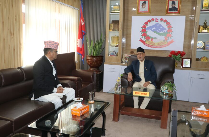 सुदूरपश्चिमका प्रदेश प्रमुख र मुख्यमन्त्रीबीच छलफल