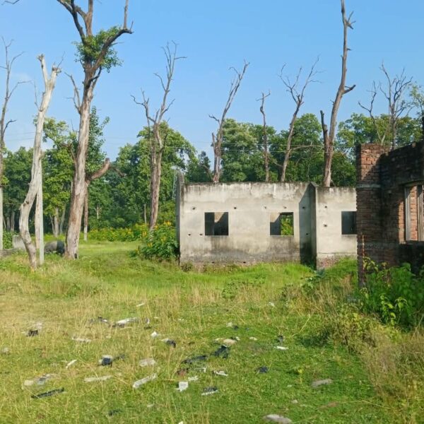अत्तरियामा सशस्त्र वन रक्षकका लागि बनाउने भनिएका भवन अलपत्र