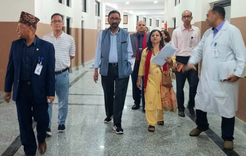 गेटामा चिकित्सा शिक्षा अध्यापनका लागि आयोगको अनुगमन