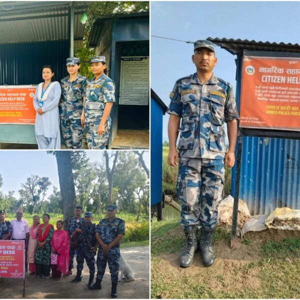 कञ्चनपुरका सीमावर्ती क्षेत्रमा सशस्त्र प्रहरीको तीनवटा नागरिक सहायता कक्ष स्थापना