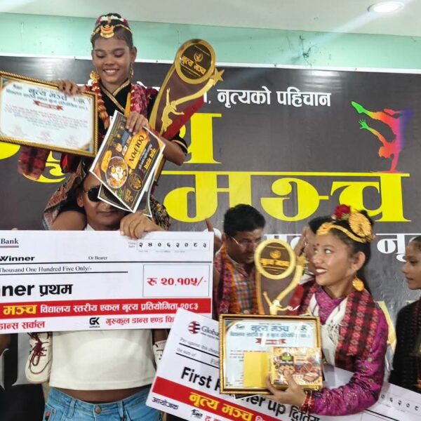 ‘नृत्य मञ्च–२०८३’ को विजेता बनिन् इशीका पूजारा