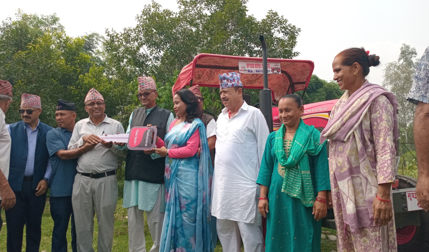 धनगढीमा ३ हजार गाइगोरु रहेको गौशालालाई ट्याक्टर&hellip;