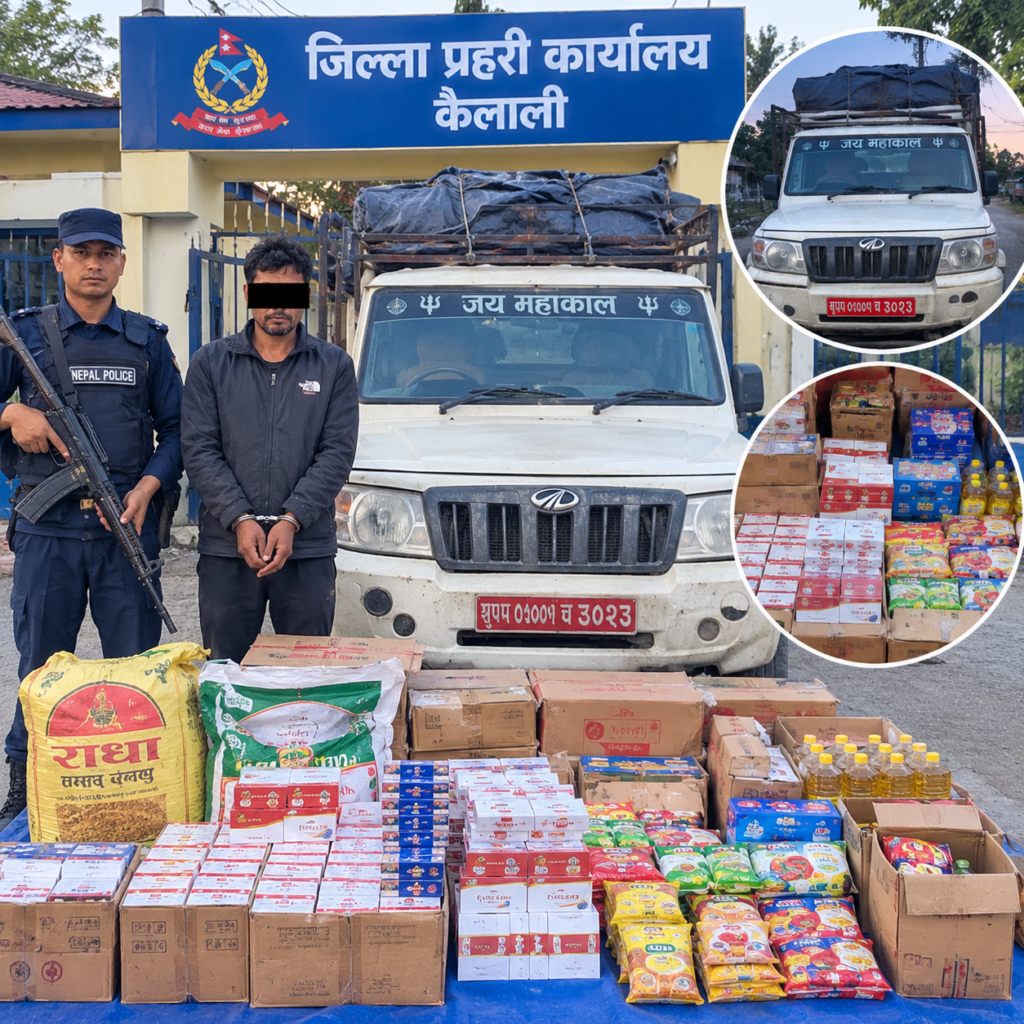 धनगढीमा अवैध सामान सहित पिकअप जिप नियन्त्रणमा,&hellip;